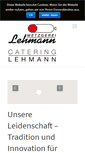 Mobile Screenshot of metzgerei-lehmann.de