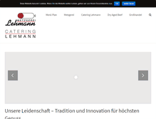 Tablet Screenshot of metzgerei-lehmann.de